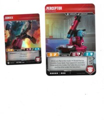 Transformers TCG: Perceptor + Convex promo cards P05 + P06